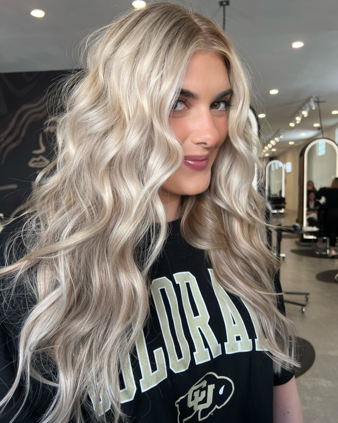 Bright Blonde Color Platinum by Stylist Tiffanie in Lousiana